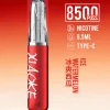 XIAOKE 梟客 口紅款 一次性電子煙｜8500口 8.5ml 氣流可調 Type-C充電【20種口味】