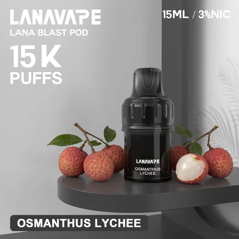 LANA 15000口 旗艦款 拋棄式電子煙 15ml大容量 智能雙顯螢幕 Type-C快充【15種口味】