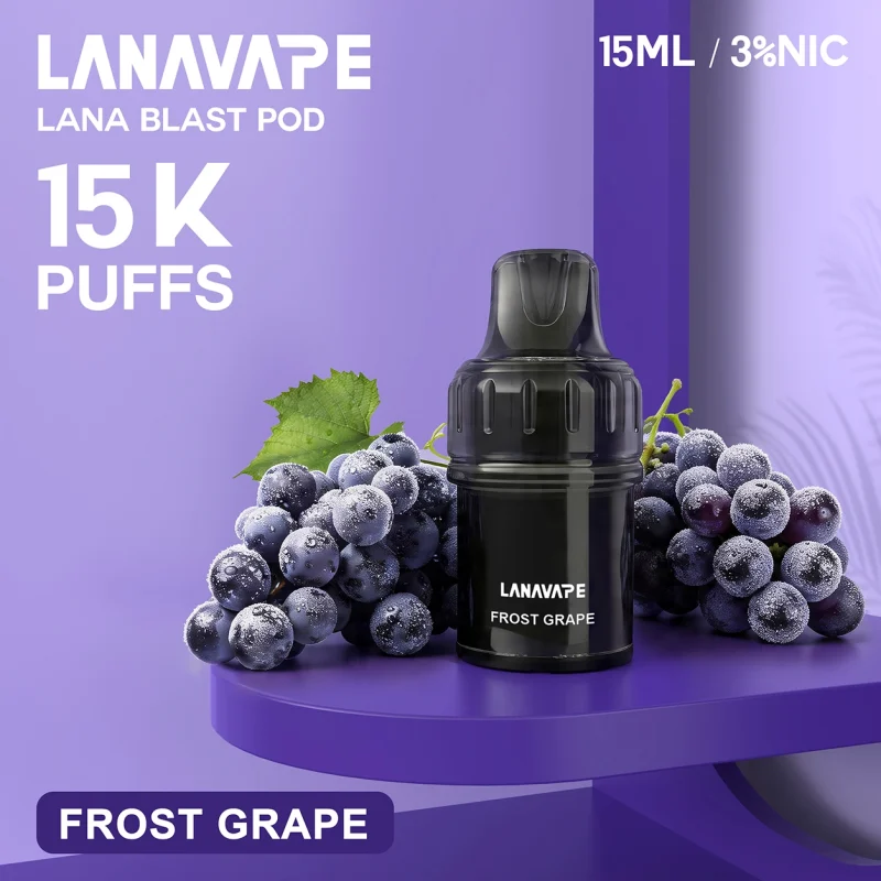 LANA 15000口 旗艦款 拋棄式電子煙 15ml大容量 智能雙顯螢幕 Type-C快充【15種口味】