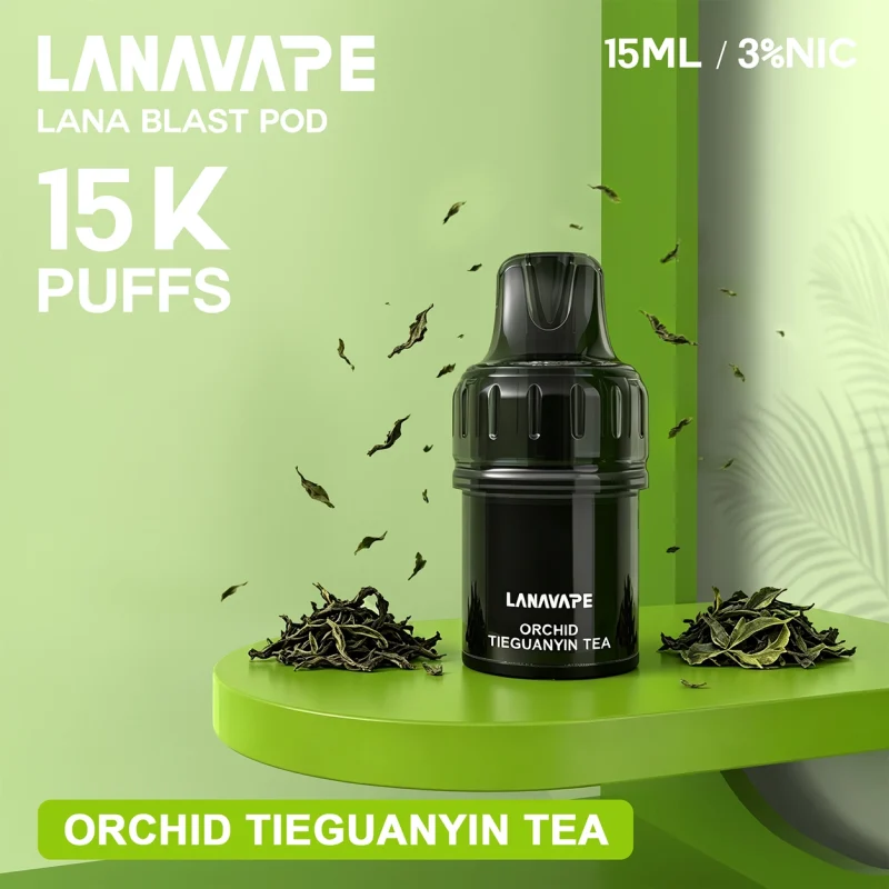 LANA 15000口 旗艦款 拋棄式電子煙 15ml大容量 智能雙顯螢幕 Type-C快充【15種口味】