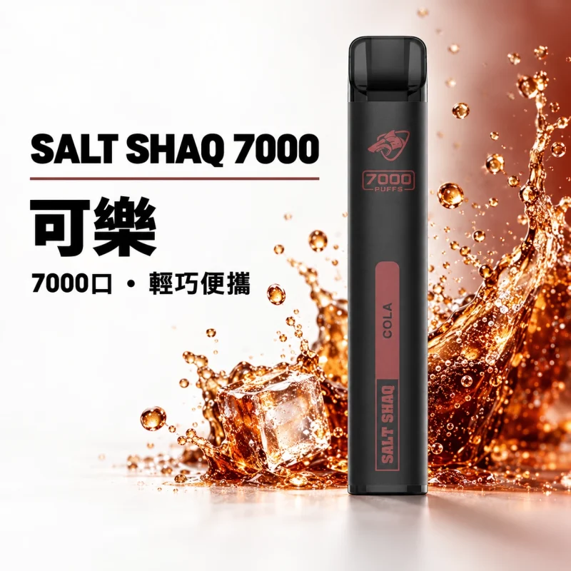 鯊克 SALT SHAQ 小黑條 拋棄式電子煙｜7000口 500mAh 1.0Ω霧化芯｜19種口味