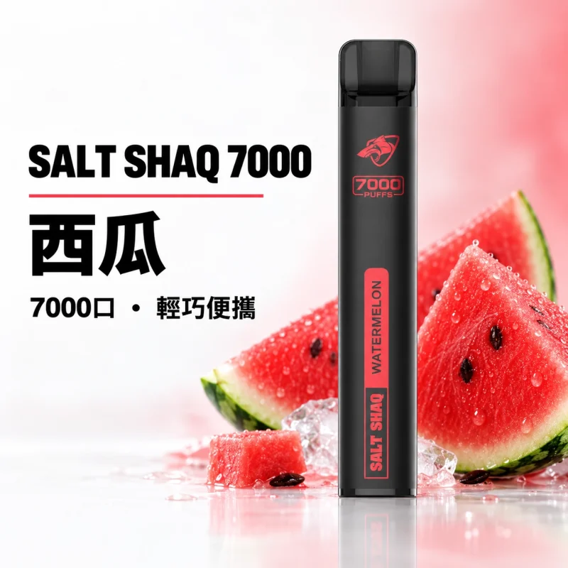 鯊克 SALT SHAQ 小黑條 拋棄式電子煙｜7000口 500mAh 1.0Ω霧化芯｜19種口味