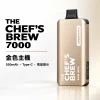 CHEF' BREW 廚師佳釀 7000口 拋棄式電子煙｜3ml防漏磁吸 Type-C快充【7種口味】